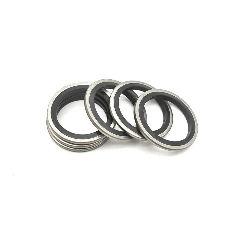 2PCS Seal Washer M5 M6 M8 M10 M12 M14 M16 M18- M60 Bonded NBR Steel Gasket Oil -resistant Oil Drain Bolt Plug Sealing O Ring Kit