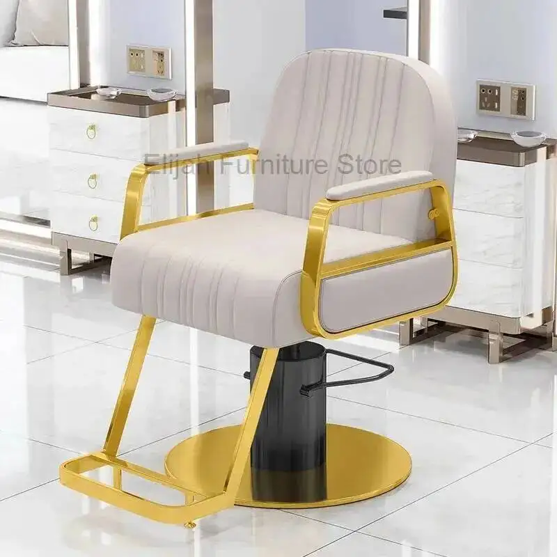 Professional Hydraulic Hairdressing Chair Salon Beauty Salon Barber Promotion Chairs Pump Pink Reclining Barbing Red Tattoo Shop
