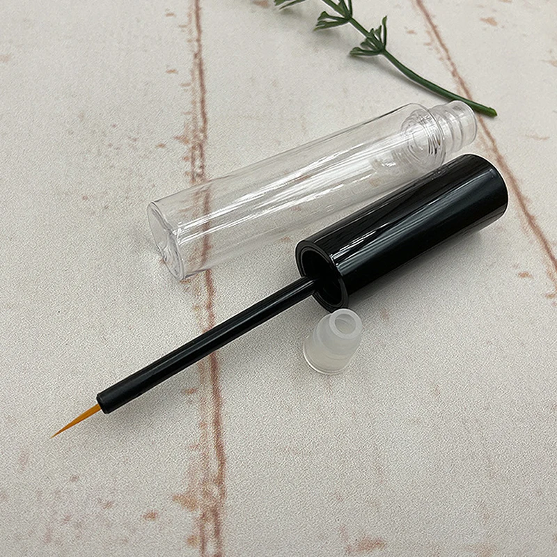 TR 1 Stück neue ABS-Doppel-Augenlid-Wimpernwachstumsflüssigkeit Leere Flasche 5ml Transparente Wimpernkleberflasche Eyeliner-Flüssigkeitsflasche