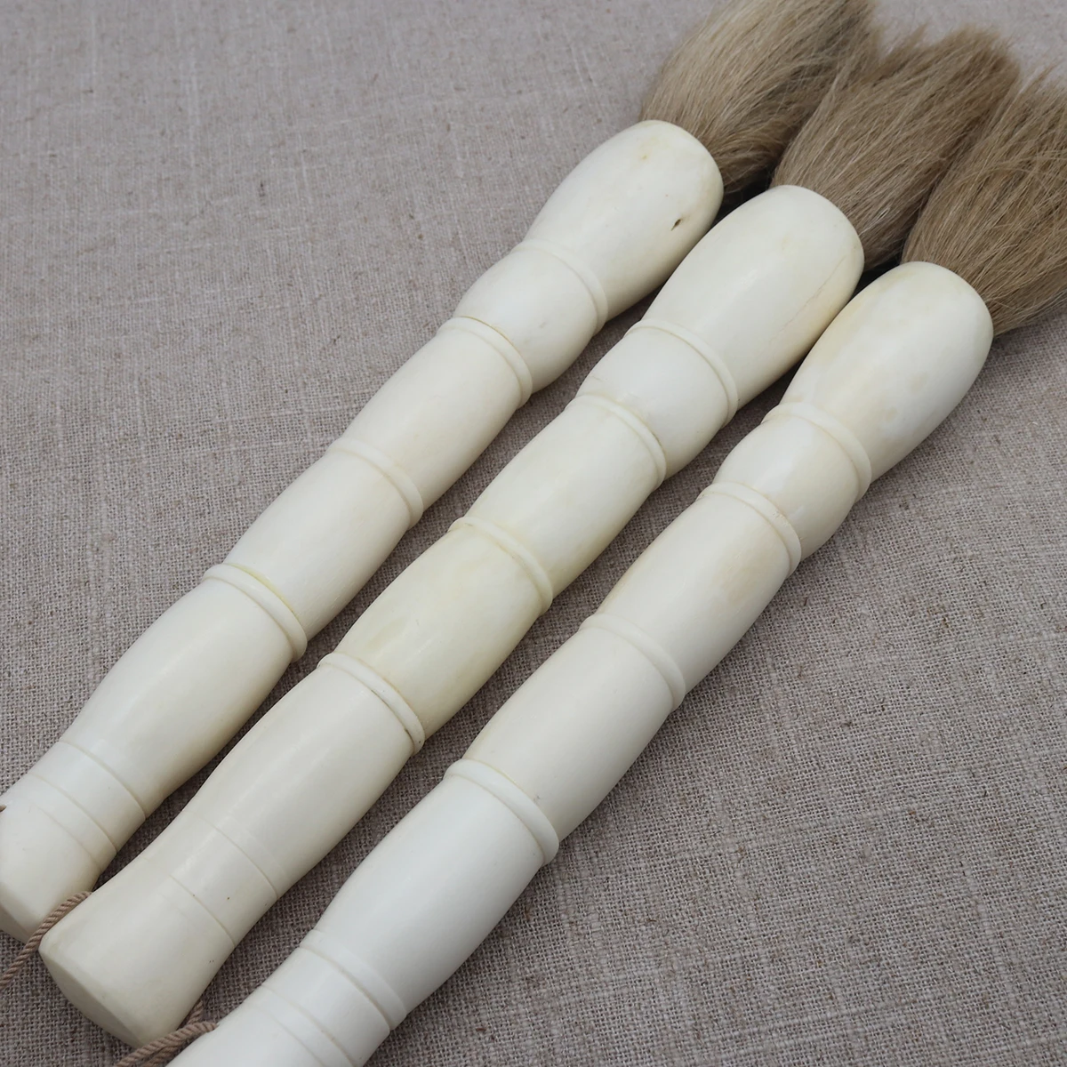 Decorative Calligraphy Brush, Carved Bone Accessory, Home Decoration