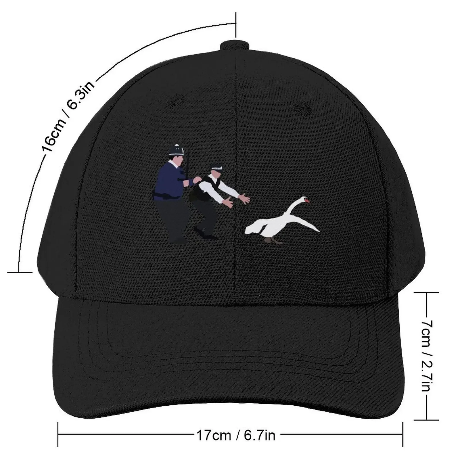 Hot Fuzz Swan Baseball Cap Hat men Male hat Boy Child Women's