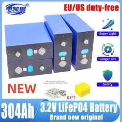 3.2v 304ah EVE LiFePO4 Brand original Grade A Battery Cell 6000+ Cycle Grade A For DIY 12V 24V 48V Lithium Battery Pack NO TAX