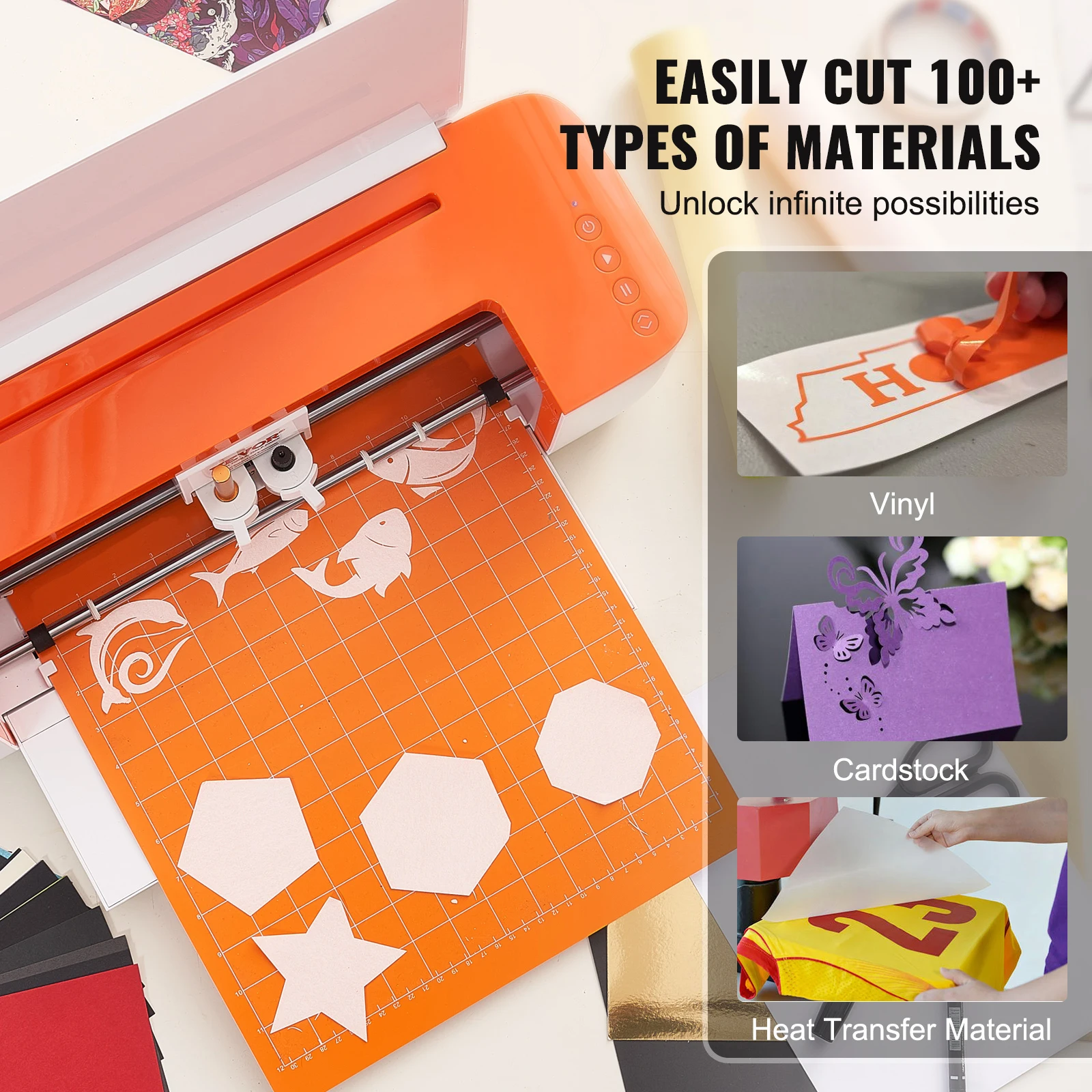 SucceBuy Vinyl Cutter Machine Computer Windows Software 3 Blades Penhouder 14 Inch 375 MM Max Papierinvoer Printer Snijplotter