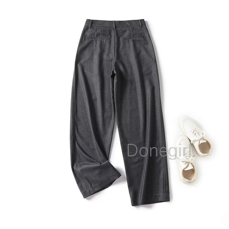 Baggy Pants for Women Strip Straight Pants Basics Minimalist Woman Trousers Vintage Harajuku Wide Pants Trousers pantalon y2k