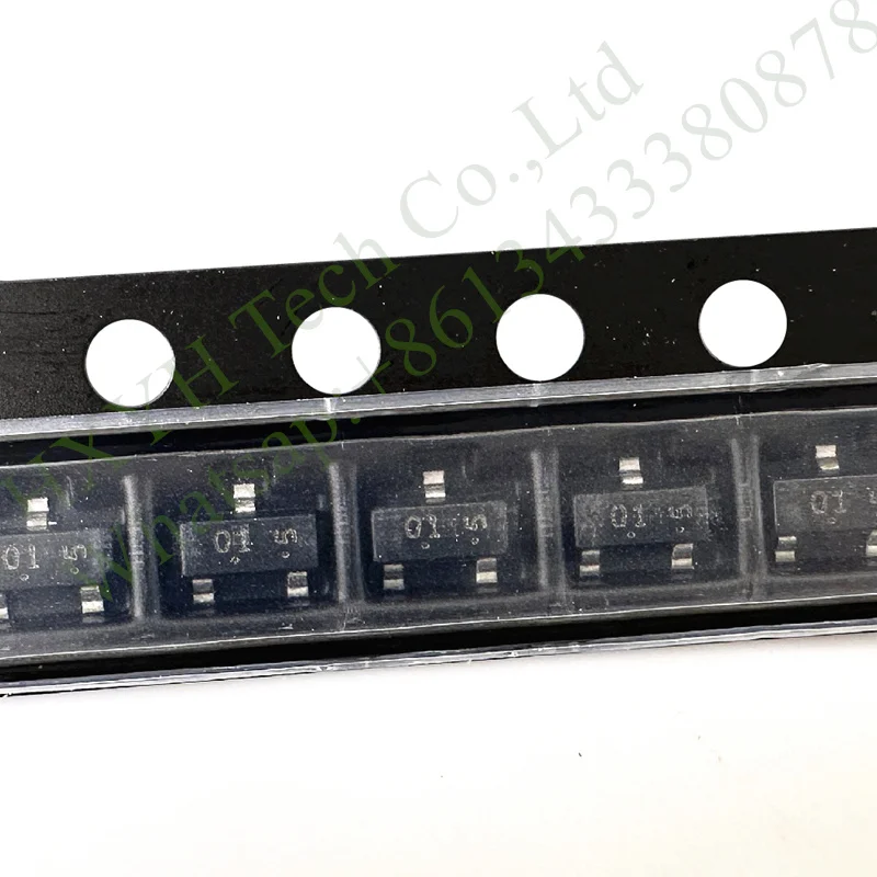 (50pcs/Bag) LP2301LT1G Marking 01 O1 SOT-23 20V P-channel power field-effect transistor