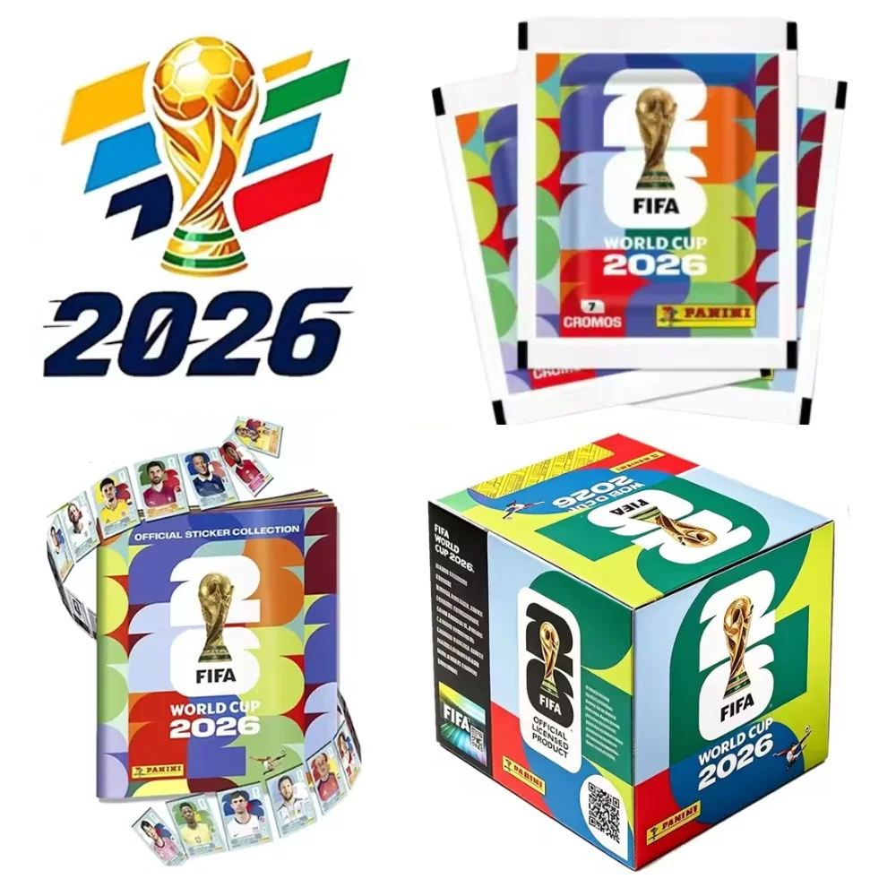 

Panini 2026 World Cup Sticker Collection Mystery Box Football Player Collectible Blind Pack Fan Souvenir Gift for