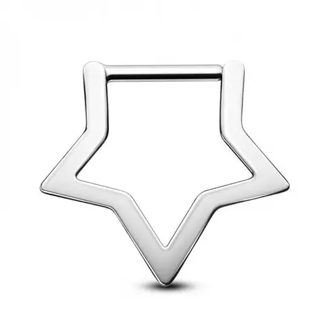 Titanium Star Clicker Septum Ring