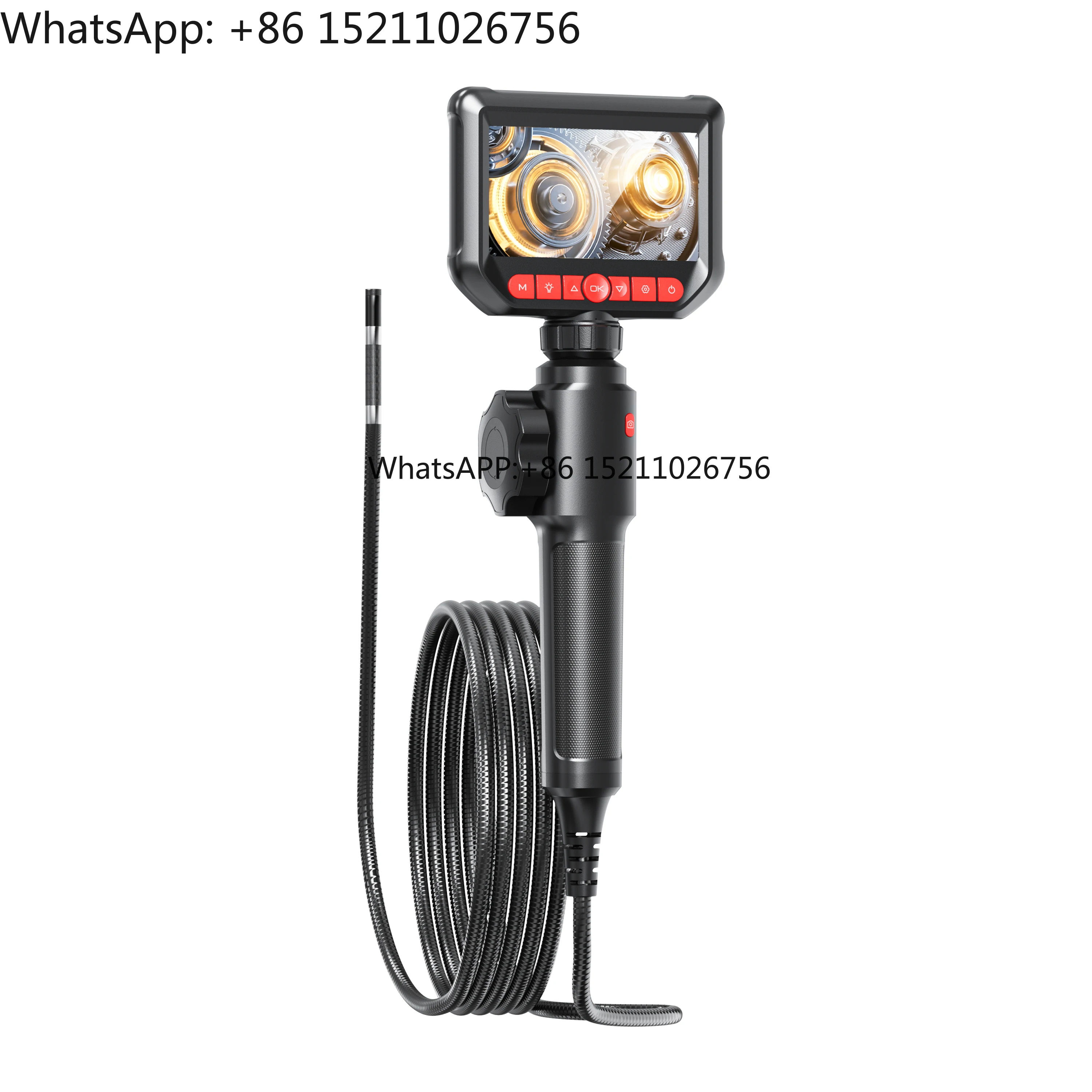 China Wholesale OEM Industrial Endoscope - Two Ways Steering Handheld 4.3Inch Screen Articulated Rigidity Pipes Borescoping