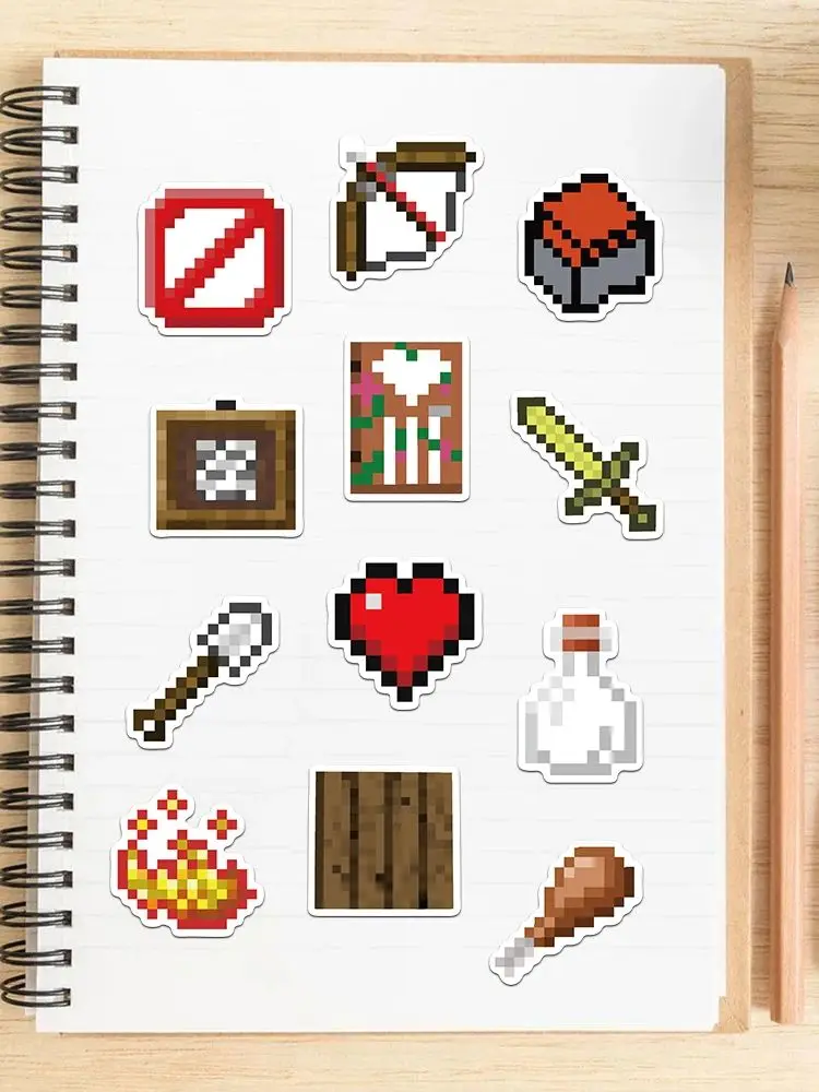 70 pièces mignon dessin animé mosaïque Style petit article autocollant arc et flèche amour nourriture fruits décoration créative coque de téléphone Scrapbook ordinateur portable