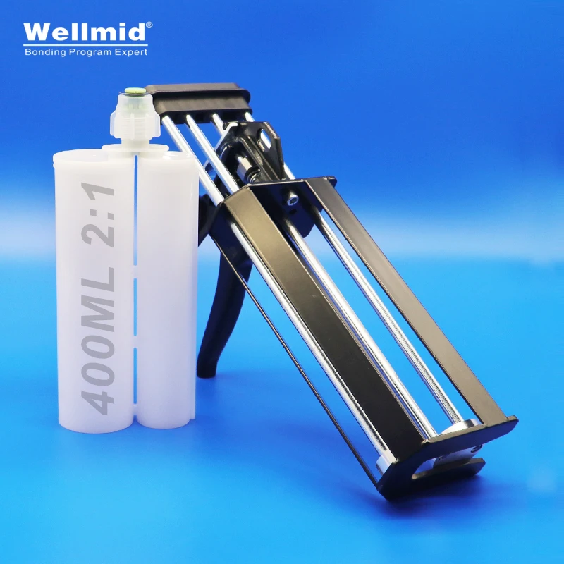 

400ml 2:1 AB Power Glue Dispensing Gun 2K Portable Double Tube Mixing Dispenser 3M Araldite Cartridge Adhesive Metal Glule Gun