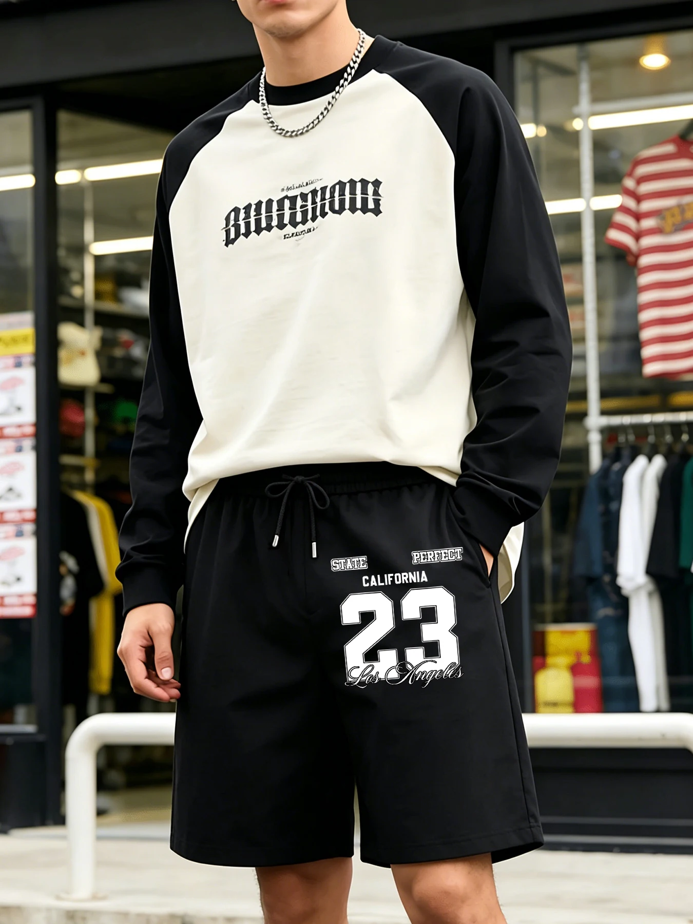 Los Angeles California Number 23 Design Pocket Mans Sport Pants Casual Sweatpants Summer Fashion Clothing Loose Comfy Sportwear