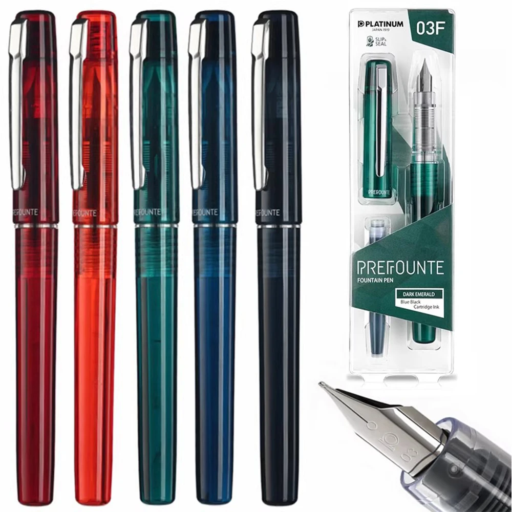New PPF-800 Fountain Pen Set for Students, Practice Calligraphy, Transparent Demonstration Ink Cartridge Pen Stationery