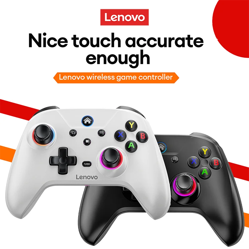 New Lenovo S02 Wireless Bluetooth Gamepad With Linear Motors Turbo Function Gamepad Multi-platform Support Gaming Controller