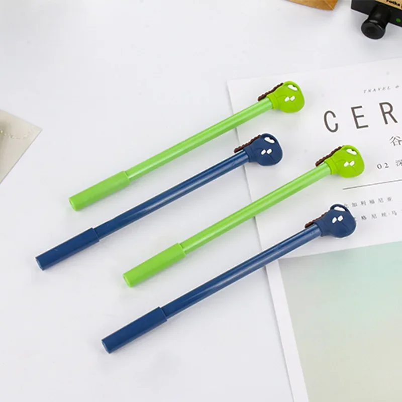 

50PCS Gel Pen Cartoon Whip Small Monster Neutral Pen Leak Teeth Small Monster Black Student Stationery kawaii school supplies