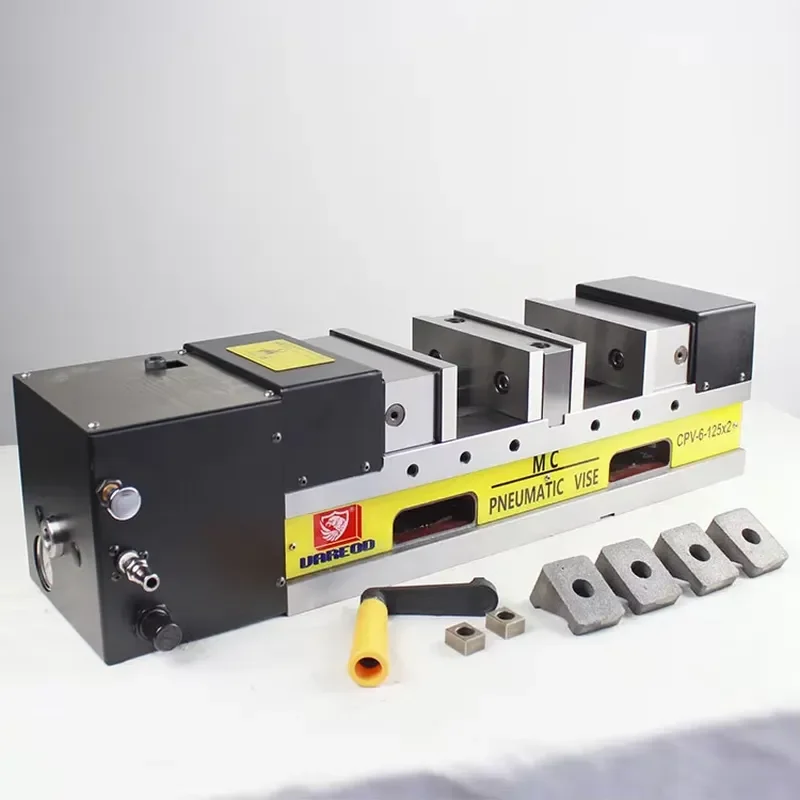 [THOR] WPV-6'-125*2 Pneumatic Hydraulic Precision Double Vise for CNC Machining