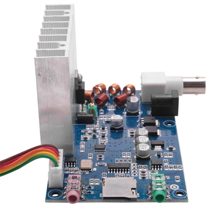 B74A 2X montiert 0,5W-7W FM Sender Radiosender PLL Stereo Digital Frequenz + LCD Digital Display einstellbare Lautstärke