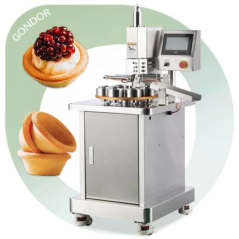 Custard Presser Form Production Line Tartlet Pastry Hand-Actuated Pie Egg Tart Crust Machine in and Out