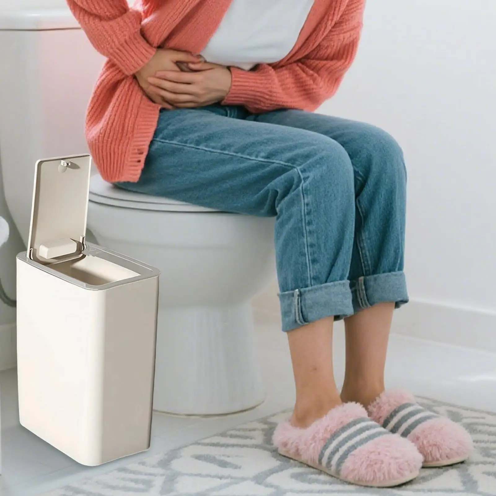 

Кухонный мусорный бак с крышкой, кухонный мусорный бак, мусорная корзина, компактная мусорная корзина 10 л для общежития, угловая раковина для спальни