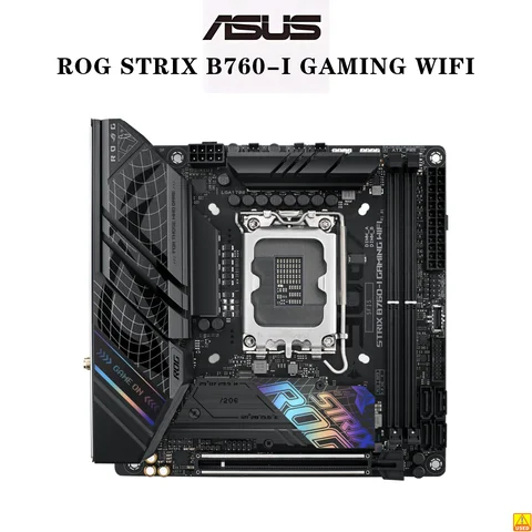 ASUS ROG STRIX B760-I GAMING WIFI 마더보드 소켓 LGA1700 CPU DDR5 7600(OC) 메모리 칩셋 B760 Mini-ITX 메인보드