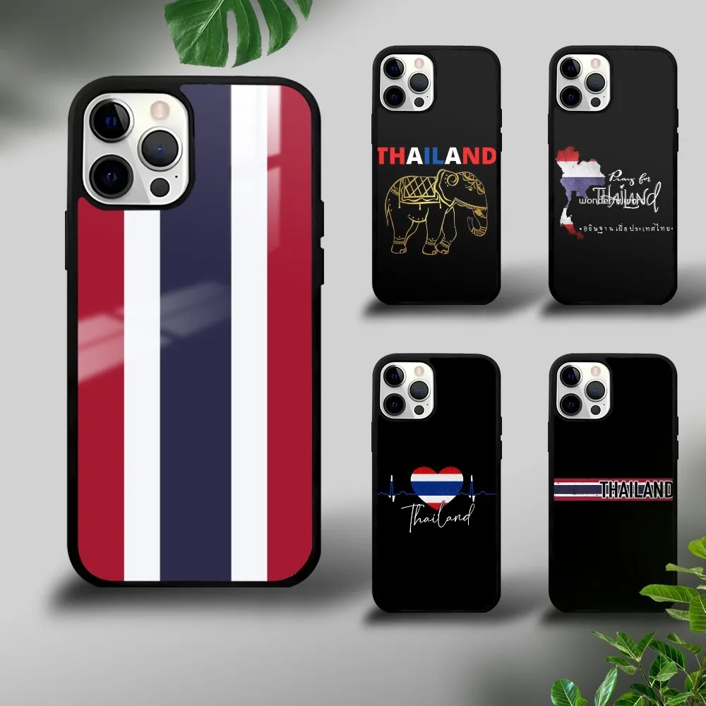 Flag Of Thailand Pattern Phone Case For IPhone 16 15 14 13 12 11 Pro Xs Max Mini Plus Celulares Hard Funda