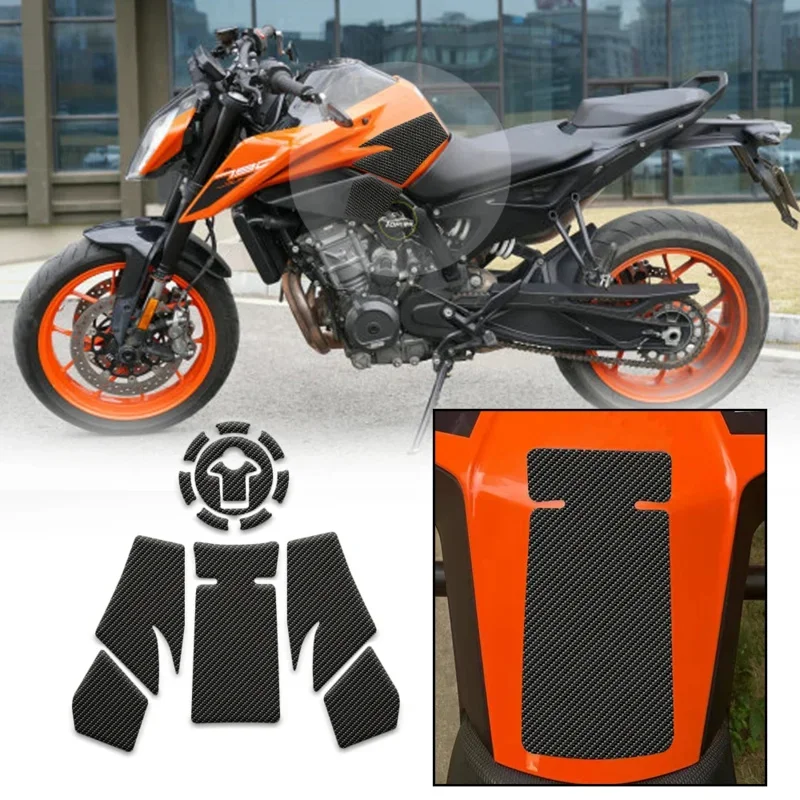 

Tank traction pad anti slip sticker gas knee grip protector motorcycle for Duke 790 890 R GP 2018 to 2023