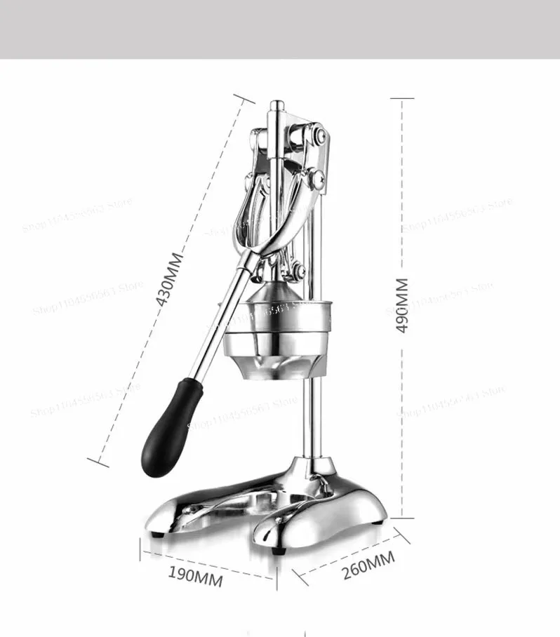 상업용 레몬, 라임, 오렌지 과일 수동 착즙기