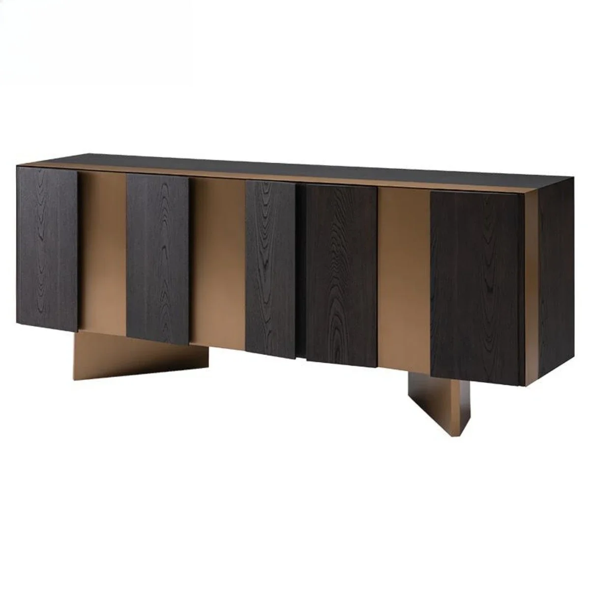 Clubhouse luxury exquisite large apartment Italian light luxury art sideboard post-modern aesthetic TV cabinet