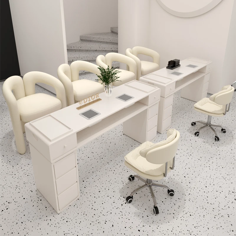 &Exquisite Nordic Nail Table Durable Premium Trendy Classic Elegant Artistic Bar A Ongle Mobilier Salon Furniture