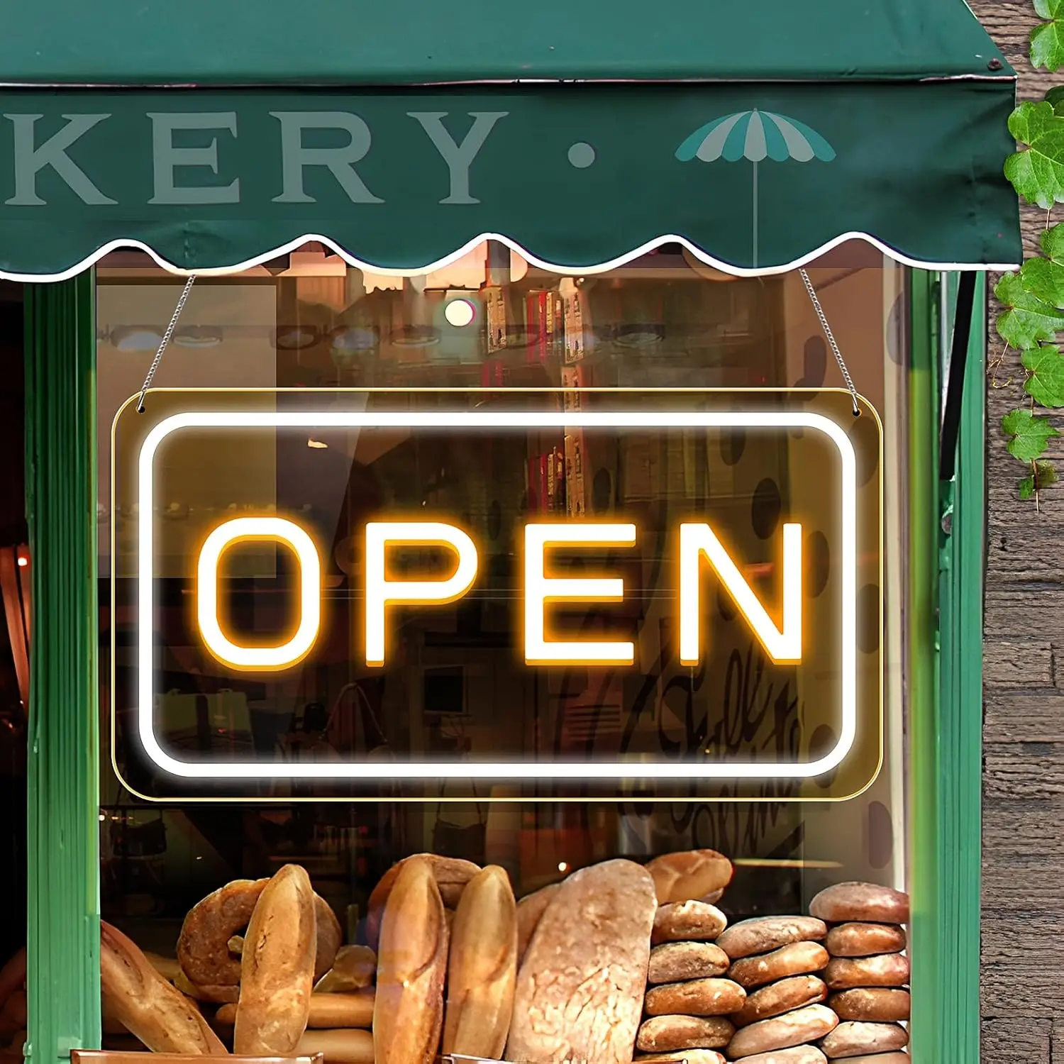 

Large LED Neon Open Sign 23x12 Inches for Business with On/Off Switch, Ultra Bright Electric Light Up Sign for Bar Salon Window
