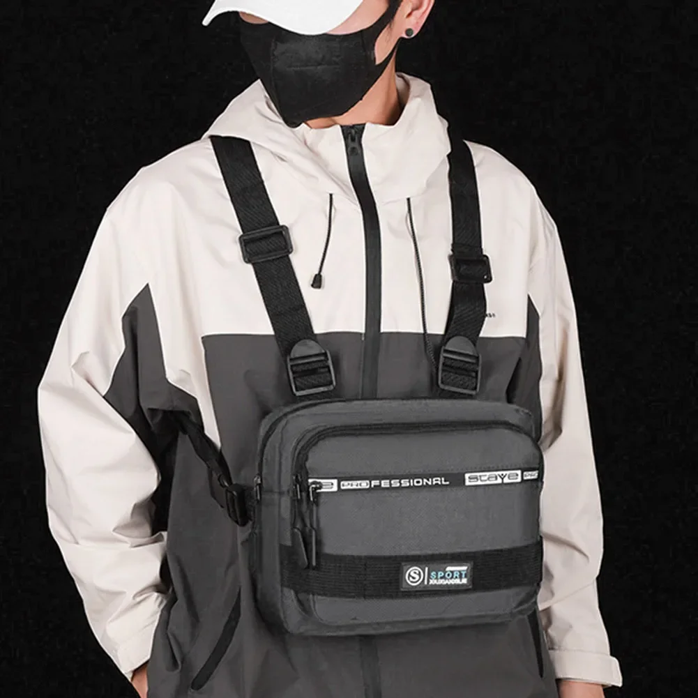 Tactical Vest Men\'s Chest Rig Bags 2023 Hip Hop Streetwear Unisex Female Bullet Chest Packs Casual Travel Anti-theft Waist Bag