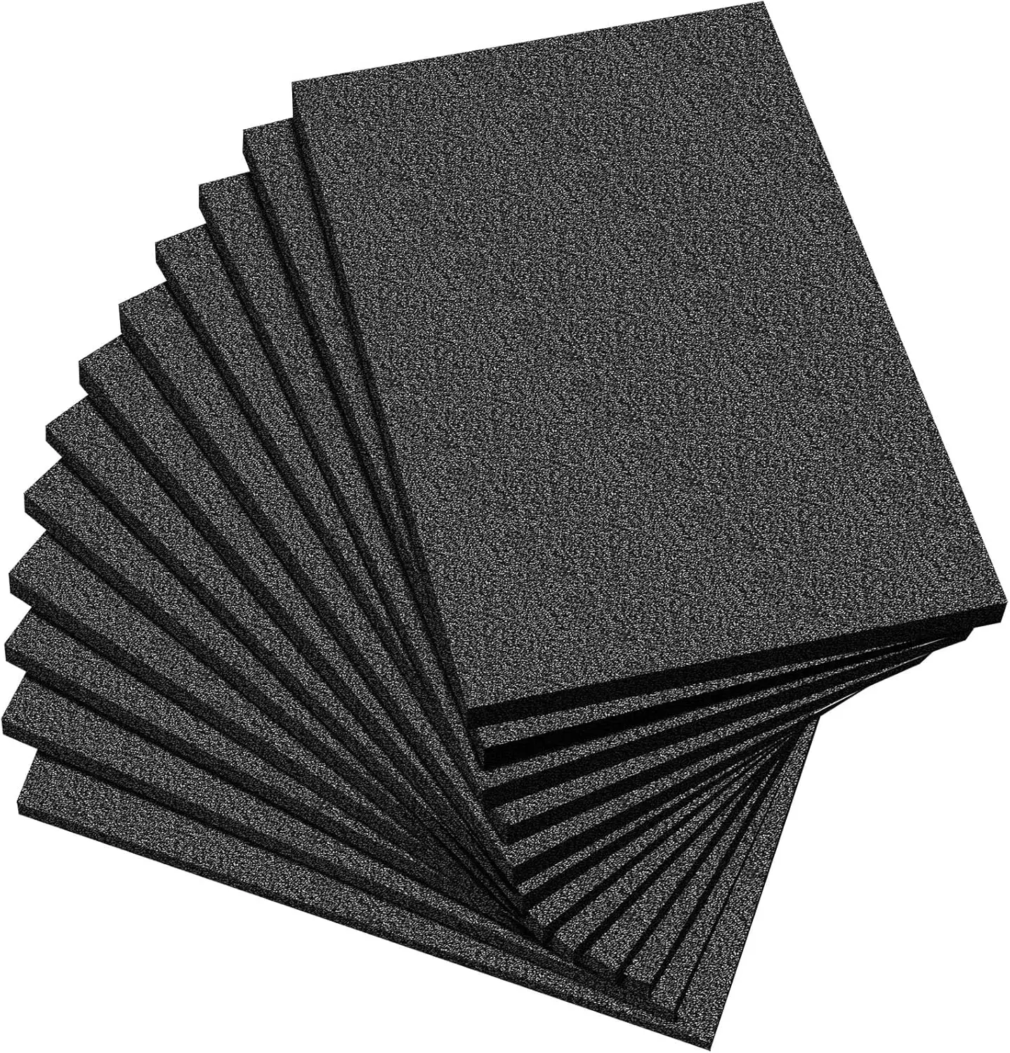 

Polyethylene Foam Sheets 12 Pack 12x8x0.5 Inch Black Cushion Inserts for Cases Craft Shipping Moving DIY
