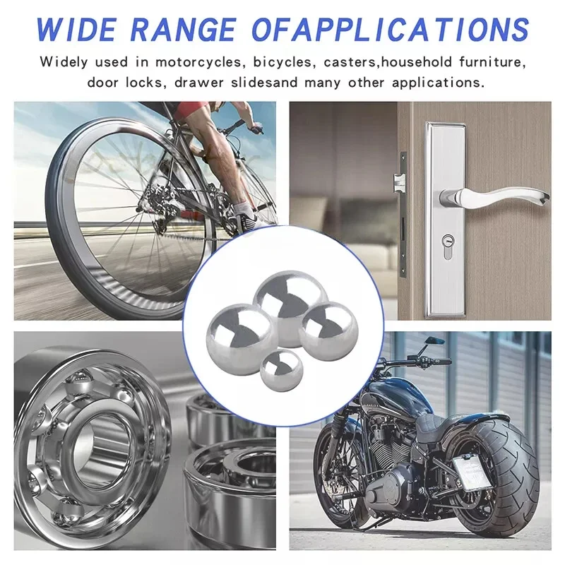 Surtido de bolas de rodamiento de acero, 580 Uds., capa de precisión, rodamiento, bola lisa en miniatura de 1-10mm