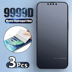 3Pcs Matte Hydrogel Film For iPhone 14 15 Pro 13 12 Mini Screen Protectors For iPhone 11 Pro Max X XR XS Max 7 8 Plus SE3/2 film