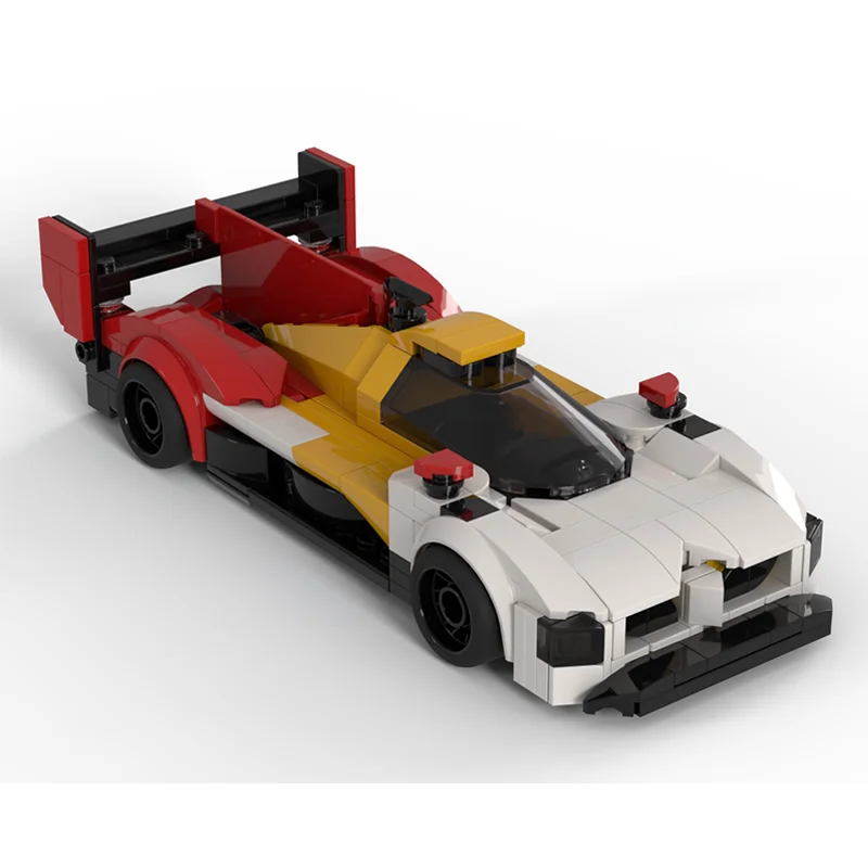 MOC V8 Engine Supercar Building Blocks Model 343 Parts Technical Sports Car Assembly Bricks Toy Collectible Vehicle DIY Kit Gift