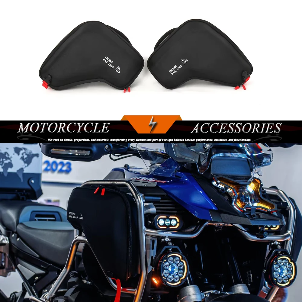 Motorcycle Accessories R1300GS Adventure Fairing Left Right Radiator Bag Bags Waterproof For BMW GS1300 R 1300 GS ADV 2024 2025