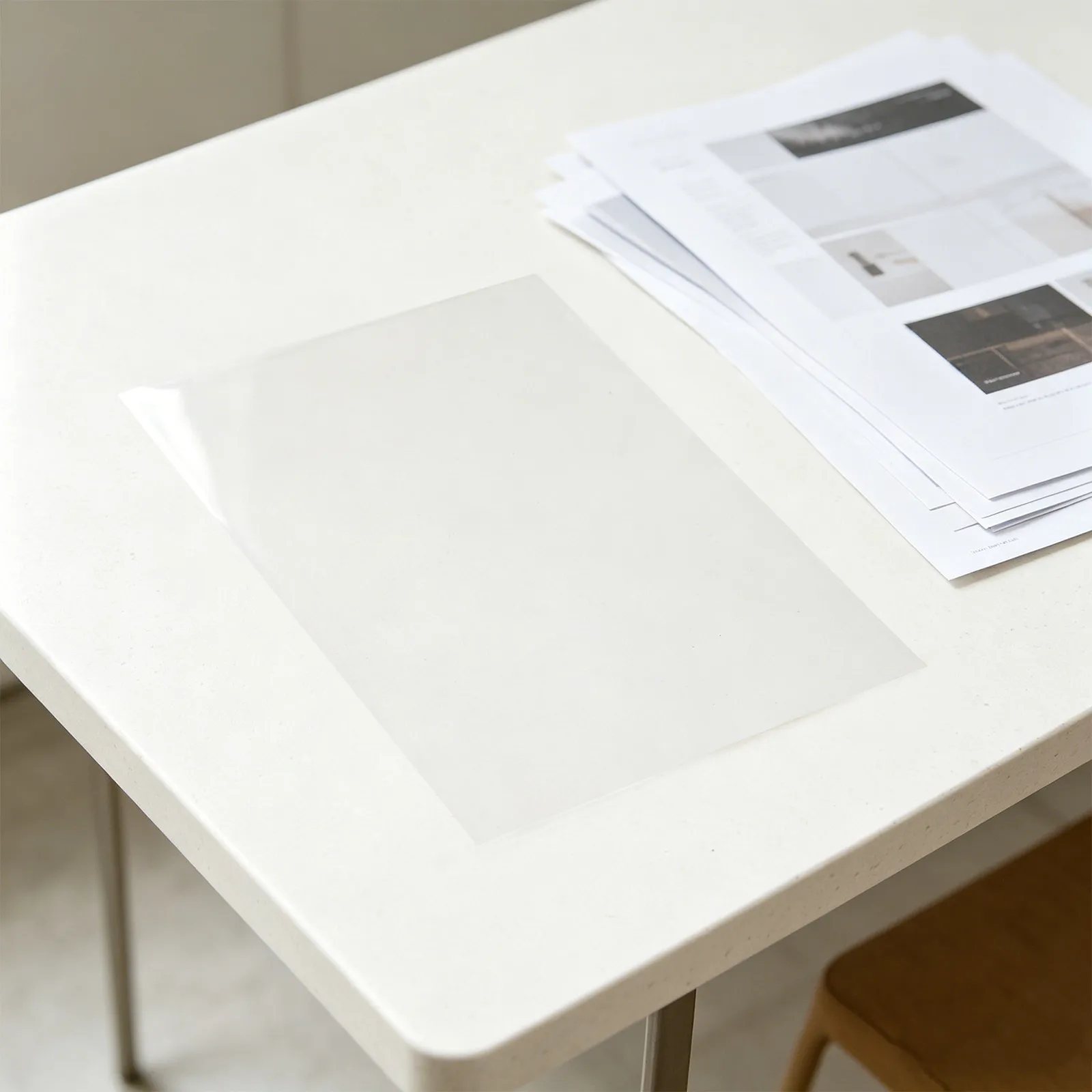 100Pcs Clear A4 Binding Covers Transparent Plastic Sheets Unpunched for Office Report Protection Document Presentation Binding
