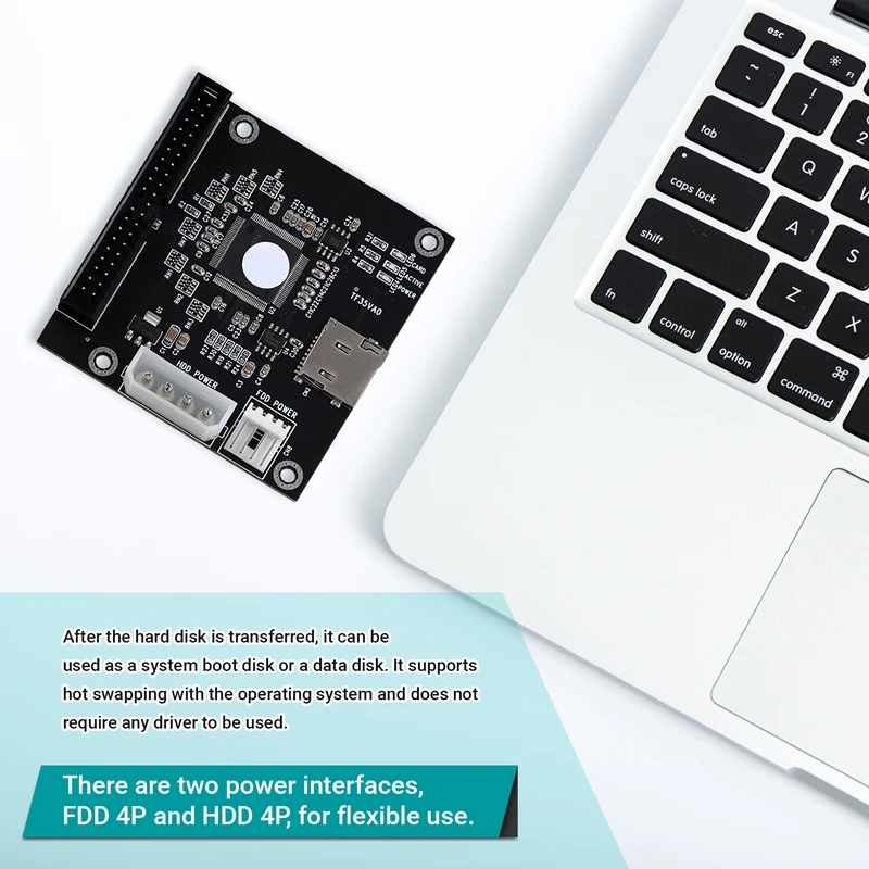 Karta adaptera TF na 3,5 cala IDE do notebooka MICRO-SD na IDE TF na IDE 44Pin karta adaptera dysku twardego
