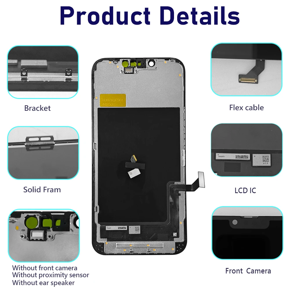 incell Pantalla for iphone 14 LCD Display Touch Screen Digitizer Assembly for iPhone 14 LCD Replacement 3D Touch True