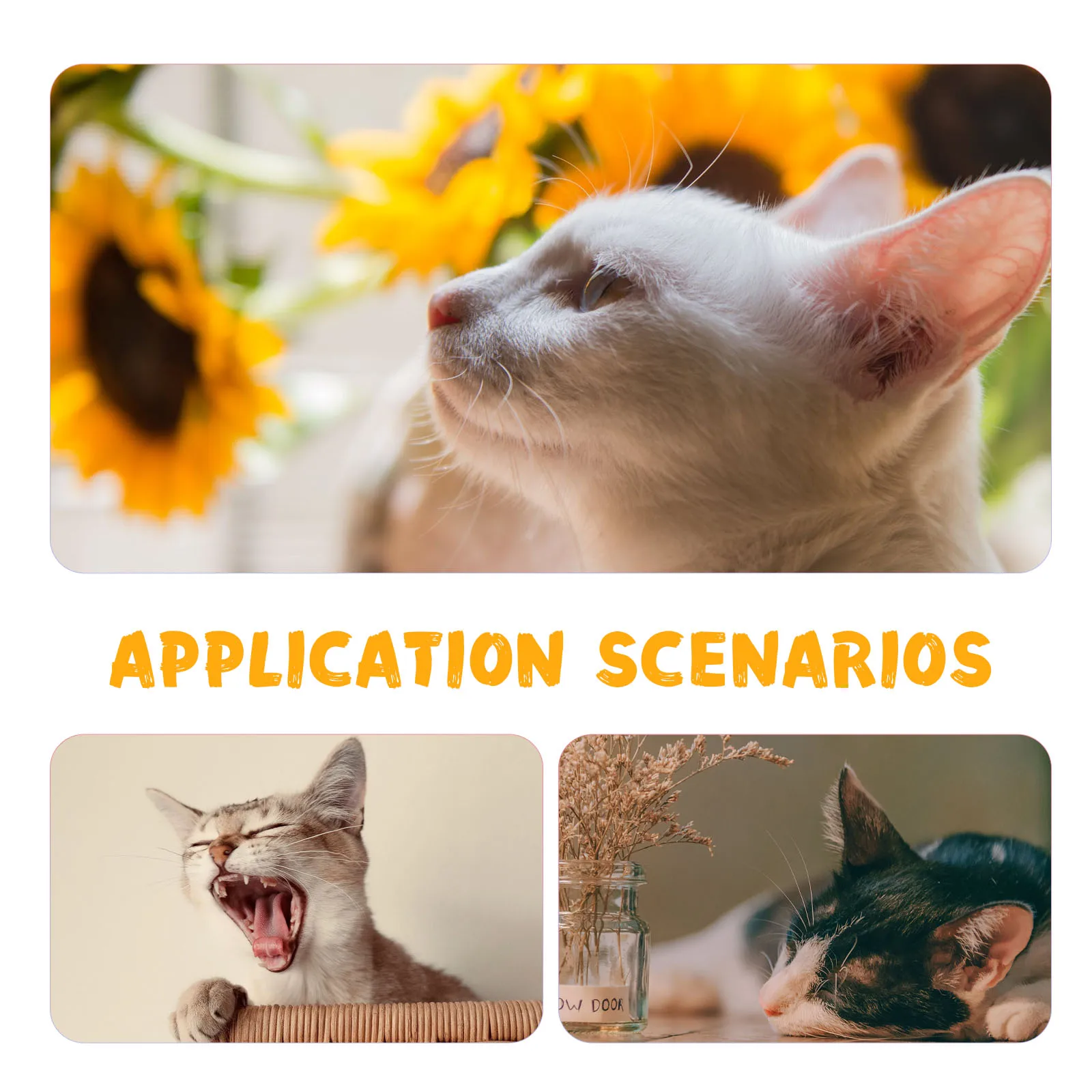 

Pet Sunflower Hat Adorable Decorative Hats for Cats Dogs Party Accessories Festive Cosplay Halloween Photo Props Lightweight