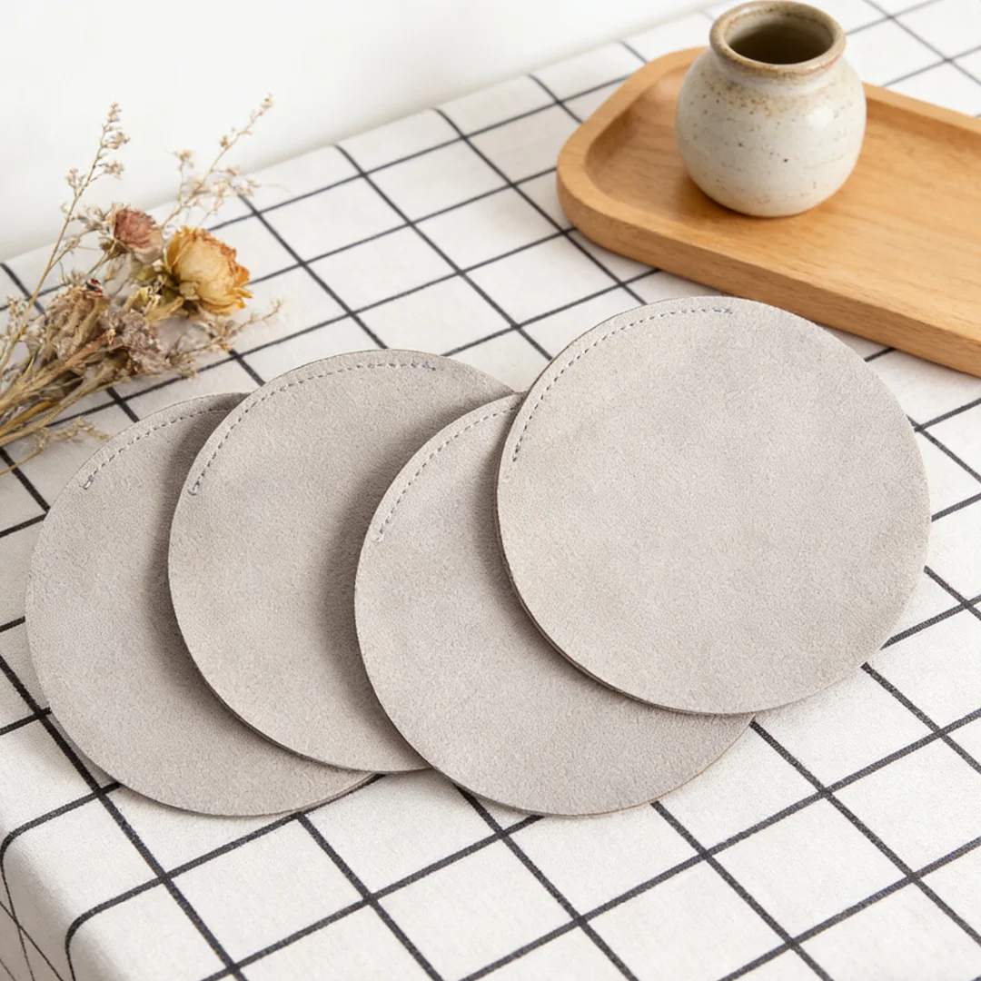 10Pcs Lovely 7x7cm Round Microfiber Velvet Jewelry Pouches for Rings Studs Pendants and Necklaces Portable for Daily &Travel Use