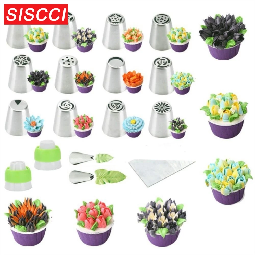 

26 pieces/set pastry nozzle, nozzle, bag, kitchen tool, cake making mold, silicone paper cup
