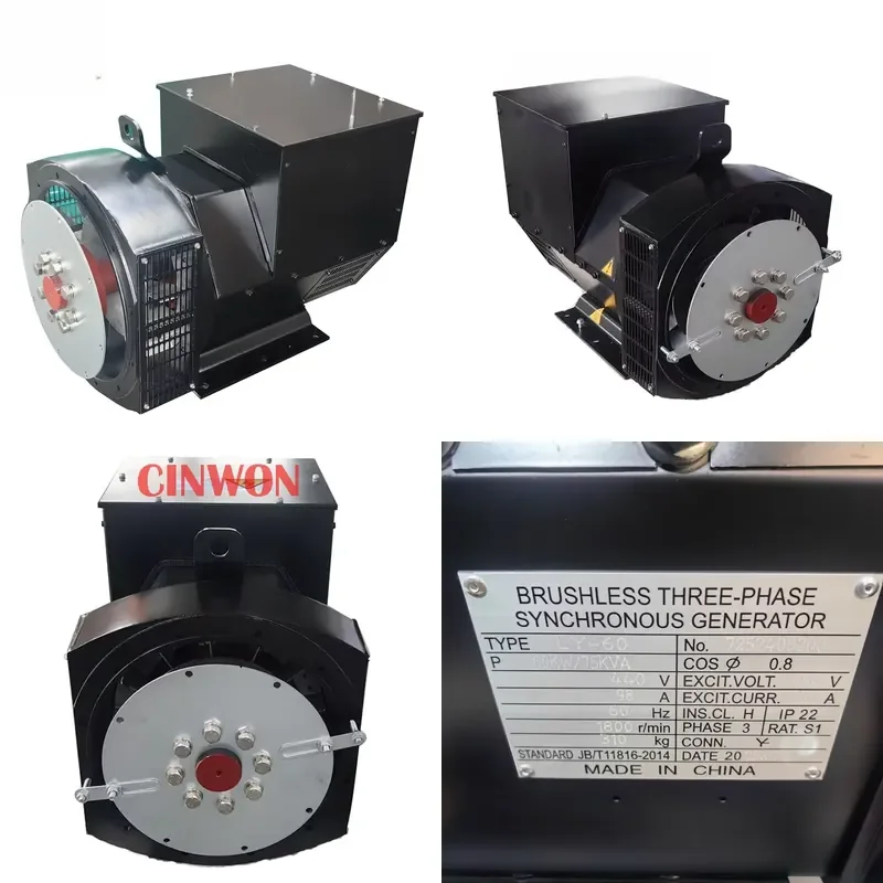 Brushless Generator for 224-60KW 70KW Three-Phase AC Synchronous Generator All Copper