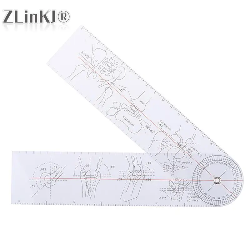 1Pcs Plastic Goniometer Angle Ruler Rule Joint Orthopedics Instruments Medical Spinal Angle Ruler Angle Finder Measuring Tool