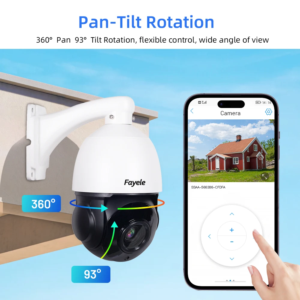 CCTV Security POE 4MP Mini Speed Dome PTZ Humanoid Auto Tracking 30X Zoom 2Way Audio 6MP Video Surveillance H.265 Street IP Cam