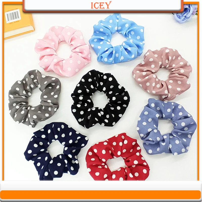 

1pc Dots Headbands Large Intestine Headwear Hair Rope Elastic Accessories Scrunchie