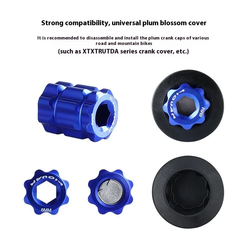 Magnetisches Fahrradkurbel-Installationswerkzeug zum Entfernen und Installieren von Kurbelarm-Einstellkappen. Fahrradreparaturwerkzeuge