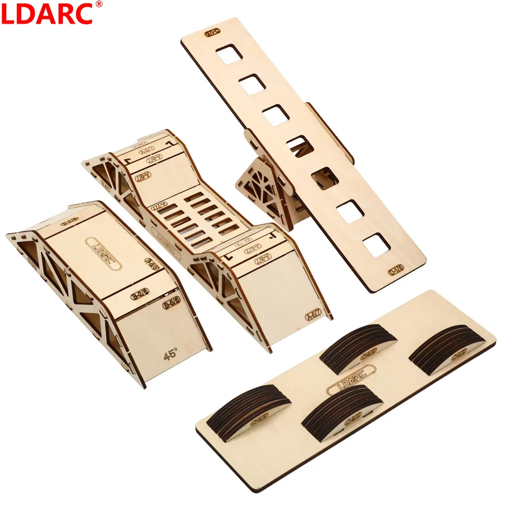 LDARC Desktop Simulation Off-road Obstacle Course for 1/43 RC Model Car Crawler Toy Field