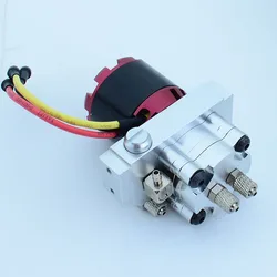 Metal Hydraulic Micro Oil Pump Gear Pump with Relief Valve for 1/12 1/14 RC Hydraulic Excavator Huina Loader RC Dump Truck Car