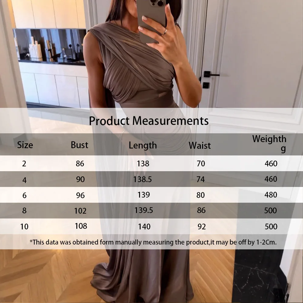 فستان سهرة أنيق بدون أكمام مع ذيل للحفلات فستان طويل صورة ظلية متدفقة أنثوية لحفلات الزفاف مناسبة للضيوف ملابس رسمية لوكس