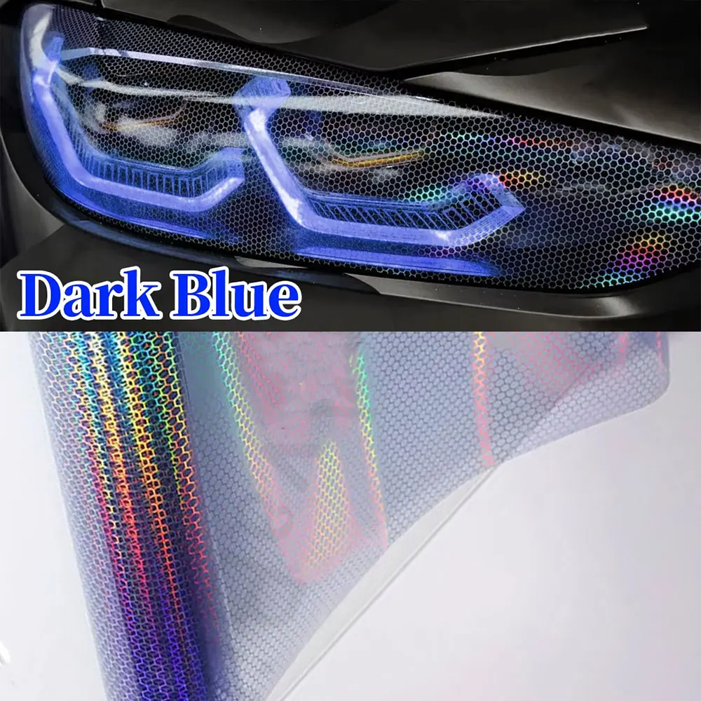 

Лазерная защитная пленка для фар и задних фонарей, синяя, водонепроницаемая, для автомобильных фар, виниловая пленка-наклейка